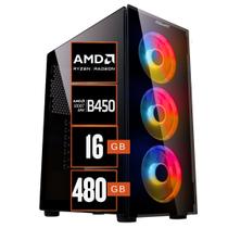 PC Gamer BluePC Legacy - AMD Ryzen 5 5600GT, 16GB RAM, Radeon VEGA 7, SSD 480GB, Fonte 500W - PGBP-1001LEG