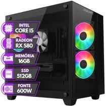 PC Gamer BluePC RUSH - Intel Core i5 16GB RAM Radeon RX 580 8GB SSD 512GB - PGBP-RUS1016