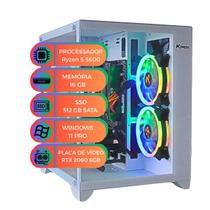 PC Gamer Branco com RTX2060 6GB R5 5600 SSD 512GB 16GB Win11 PC Gamer Branco com RTX2060 6GB R5 5600 SSD 512GB 16GB Win11