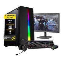Pc Gamer Bravus i7 Gtx 1050 Memória 16GB HD 1TB SSD 120GB Pc Gamer Bravus i7 Gtx 1050 Memória 16GB HD 1TB SSD 120GB