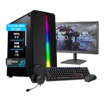 Pc Gamer Bravus Intel i7 GTX 1050 16GB Hd 1TB SSD 120GB
