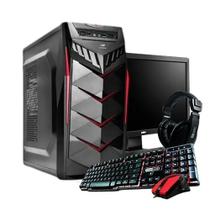 Pc gamer com monitor,teclado,mouse,mouse pad e headset - Imperiums