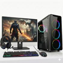 PC Gamer Competo 3Green LevelUp, AMD Ryzen 5, Radeon RX 560, 16GB DDR4, SSD 1TB, Monitor 21,5" 100HZ