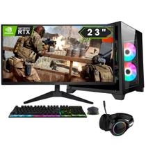 PC Gamer Completo 2Eletro FPS Intel Core i7, 16GB RAM, Geforce RTX 3050 8GB, SSD 1TB, Fonte 600W, Monitor 23"Full HD 75Hz, Kit Gamer com Headset - PG2E-0137FP