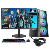 PC Gamer Completo 2Eletro Shot, Intel Core i7, 16GB RAM, Radeon RX 4GB, SSD 960GB, Fonte 500W, Monitor 23" 75Hz Full HD - PG2E-0119SH PC Gamer Completo 2Eletro Shot, Intel Core i7, 16GB RAM, Radeon RX 4GB, SSD 960GB, Fonte 500W, Monitor 23" 75Hz Full HD - PG2E-0119SH
