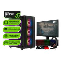 PC Gamer Completo Alligator Shop Intel i7 3770, GeForce GT 730 4GB, Memoria 16GB DDR3, SSD 240GB, Monitor 19 Polegadas