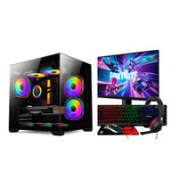 PC Gamer Completo Alligator Shop Intel i7 3770 GeForce RTX 3050 Memoria RAM 16GB SSD 512GB NVMe Monitor 20 Polegadas Kit Gamer