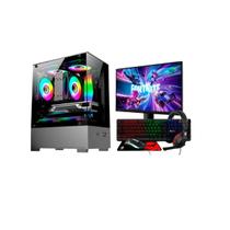 PC Gamer Completo Alligator Shop Intel i7 3770, Radeon RX 550 4GB, Memoria 16GB DDR3, SSD 480GB, Monitor 20 Polegadas