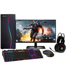 PC Gamer Completo AMD 6 núcleos 3.8Ghz 8GB RAM Placa de vídeo Radeon 2GB HD 500GB Monitor 19.5" LED Kit Gamer Skill