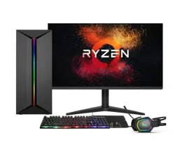 PC Gamer Completo AMD Ryzen 5 5600Gt, VEGA 7, 16GB DDR4, SSD 512GB, Fonte 500W, Monitor 23.6 PC Gamer Completo AMD Ryzen 5 5600Gt, VEGA 7, 16GB DDR4, SSD 512GB, Fonte 500W, Monitor 23.6