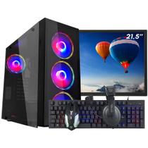 PC Gamer Completo Ark Monitor 21,5" + Intel Core i7 2600 16GB GT 730 4GB SSD 120GB Linux Combo Gamer