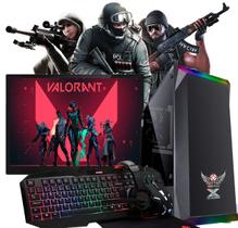 Pc gamer completo Barato Desktop Cpu i5 16gb Ram Ssd 240gb placa de vídeo 2gb + monitor + combo game - Redseek