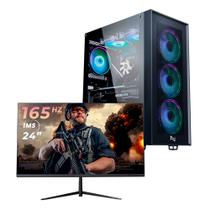 Pc Gamer Completo Black Myth High Ryzen 7 5700, 16GB 3200Mhz, (RTX 4060), SSD 480GB M.2, 600W 80 Plus, Monitor 24 165Hz, Neologic - NLI87911