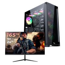 Pc Gamer Completo Black Myth High Ryzen 7 5700X, 32GB 3200Mhz, (RTX 4060), SSD 1TB M.2, 600W 80 Plus, Monitor 24 165Hz, Neologic - NLI87954