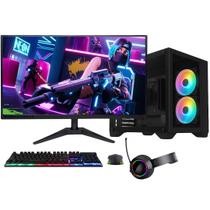 PC Gamer Completo BluePC FORCE, AMD Ryzen 5, Radeon RX, 16GB DDR4, SSD 256GB, Fonte 500W, Monitor LED 23" - PGBP-FOR131