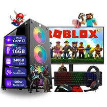 PC Gamer Completo Core i7 4ª Geração 16gb 240gb ssd sata Monitor de 19" - PC Master