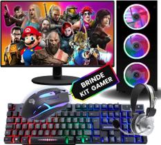 PC Gamer Completo DreamComputers AMD Ryzen 5, 16gb DDR4, SSD 512gb, Video Integrado Vega 7, moni 24'