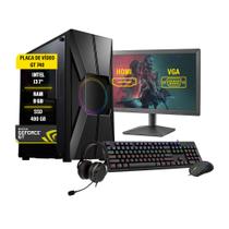 Pc gamer completo i3 7 GT 740 8GB SSD 480GB Monitor 19''