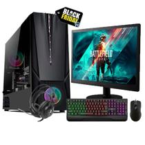Pc Gamer Completo I3 7100 8Gb GTX 1050TI HD 1TB SSD 120GB Monitor 19