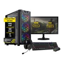 Pc Gamer Completo I5 10 16Gb Ddr4 Gtx 1650 Hd1Tb Ssd 480Gb