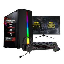 Pc Gamer Completo i5 10 RAM 16Gb GTX 1650 HD 1TB SSD 480GB