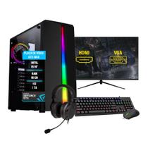 Pc Gamer Completo i5 10400F 16Gb GTX 1650 4GB HD 1TB SSD 480GB Monitor