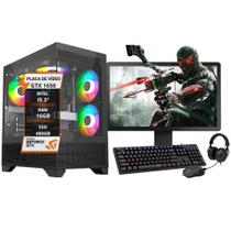 Pc Gamer Completo I5 3º Gtx1050 Memória 16Gb Ssd 480Gb