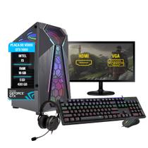 Pc gamer completo i5 gtx 1660 ssd 480gb 16gb