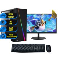 Pc Gamer Completo I7 3.4ghz 16gb 1TB 500w Monitor 19