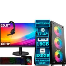 Pc Gamer Completo I7 4a 16gb Ssd 480gb Monitor Video 4gb Pc Gamer Completo I7 4a 16gb Ssd 480gb Monitor Video 4gb