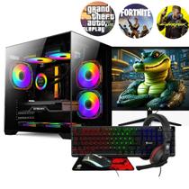 PC Gamer Completo i7 GeForce RTX 3050 Memoria RAM 16GB SSD 480GB Monitor HDMI Kit Gamer