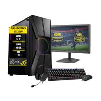 Pc Gamer Completo i7 Gtx 1050 Memória 16Gb Hd1Tb Ssd120Gb Fonte 500W