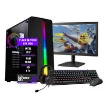 PC Gamer Completo i7 GTX1650 SSD120 HD1Tb 16Gb - THARGON TECHNOLOGY