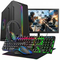 PC Gamer Completo Intel Core i5 8GB SSD 256GB Monitor 20" + Kit RGB Jogos e Estudos PC Gamer Completo Intel Core i5 8GB SSD 256GB Monitor 20" + Kit RGB Jogos e Estudos