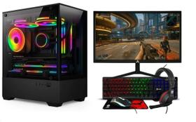 PC Gamer Completo Intel Core i5 Memoria Ram 16GB SSD 240GB Monitor HDMI Polegadas Kit Gamer