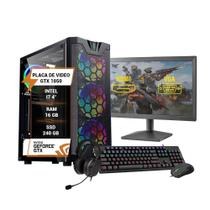 Pc Gamer Completo Intel Core I7 4 16Gb Gtx 1050 Ssd 240Gb