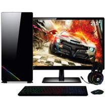 PC Gamer Completo Intel Core i7, Geforce GTX, 8GB, Monitor 21.5" Full HD, HD 1TB, 500W, 3green XP