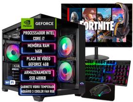 PC Gamer Completo Intel Core i7 RAM 16GB SSD 480GB GEFORCE 4GB ADVANCEDTECH