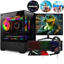 PC Gamer Completo Intel i5 Memoria Ram 16GB SSD 240GB Monitor Kit Gamer