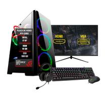 Pc gamer Completo Intel I7 10 RTX2060 16GB SSD 960GB