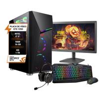 Pc Gamer Completo Intel i7 3 GTX 1050 Memória 16GB HD 1TB SSD 120GB - WJINFO