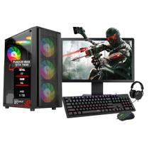 Pc Gamer Completo Intel i7 3 GTX1650 16GB Hd 1TB SSD 120GB