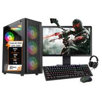 Pc Gamer Completo Intel I7 3 Gtx1650 16Gb Hd 1Tb Ssd 120Gb