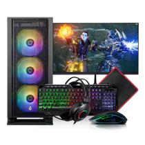 PC Gamer Completo Mancer, Intel i5 8ª Geração, RX 5700 XT 8GB, 16GB DDR4, SSD 480GB, Monitor 21