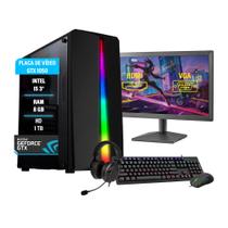 Pc Gamer Completo Maximus I5 GTX 1050 8GB Hd 1TB SSD 120GB