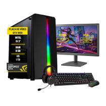Pc Gamer Completo Maximus I5 GTX 1050 Memória 8GB Hd 1TB SSD 120GB