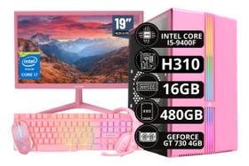 Pc Gamer Completo Rosa I5 9400f 16gb Ddr4 Ssd 1tb Video 4gb