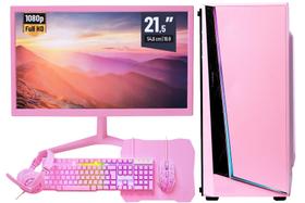 Pc Gamer Completo Rosa I7 16gb Ssd 1tb Placa De Video 4gb