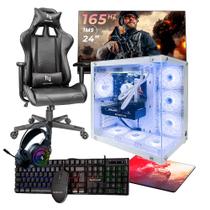 Pc Gamer Completo Ryzen 5 5500, 16Gb 3200Mhz, (Rtx 4060 8Gb), Ssd 480Gb M.2, 600W 80 Plus, Monitor 24 165Hz, Cadeira - Nli88051 Pc Gamer Completo Ryzen 5 5500, 16Gb 3200Mhz, (Rtx 4060 8Gb), Ssd 480Gb M.2, 600W 80 Plus, Monitor 24 165Hz, Cadeira - Nli88051