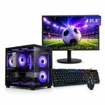 PC Gamer Completo Ryzen 7 5700G Memoria Ram 16GB SSD 480GB Monitor 21.5 WiFi Combo Gamer Pronto p Jogar